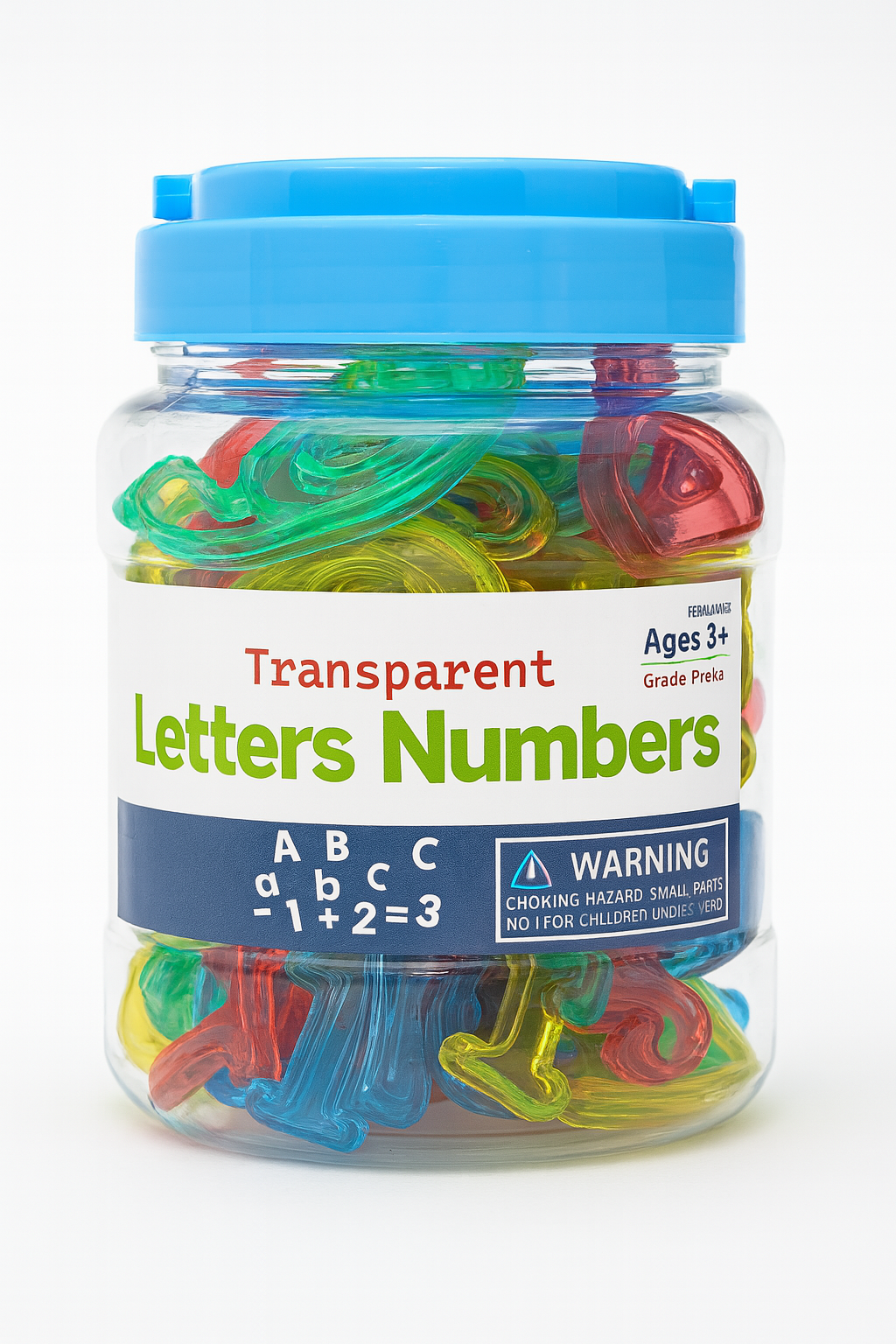 Letras Mayúsculas, Minúsculas y Números del 0-9                                   Juego Educativo de 66 piezas