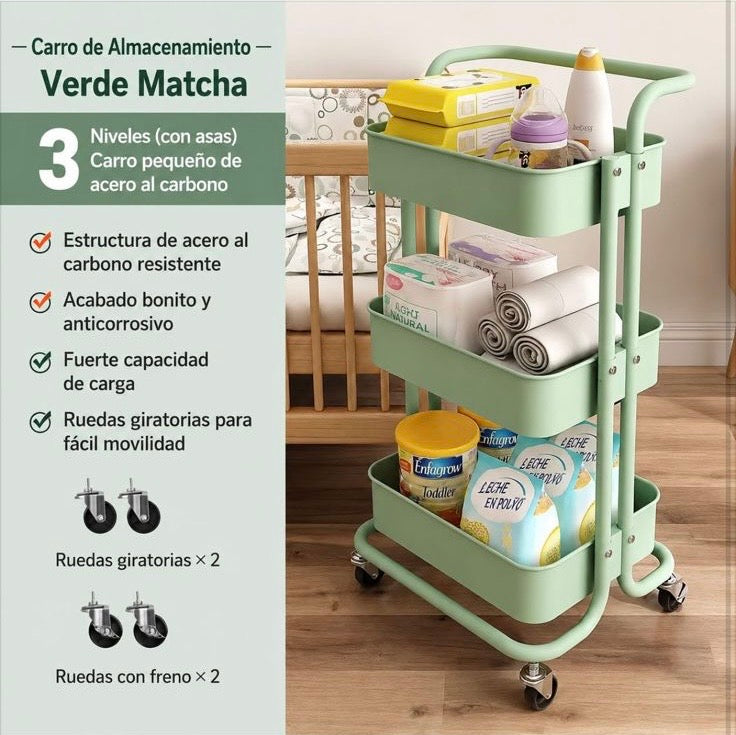 Carrito Organizador 3 Niveles