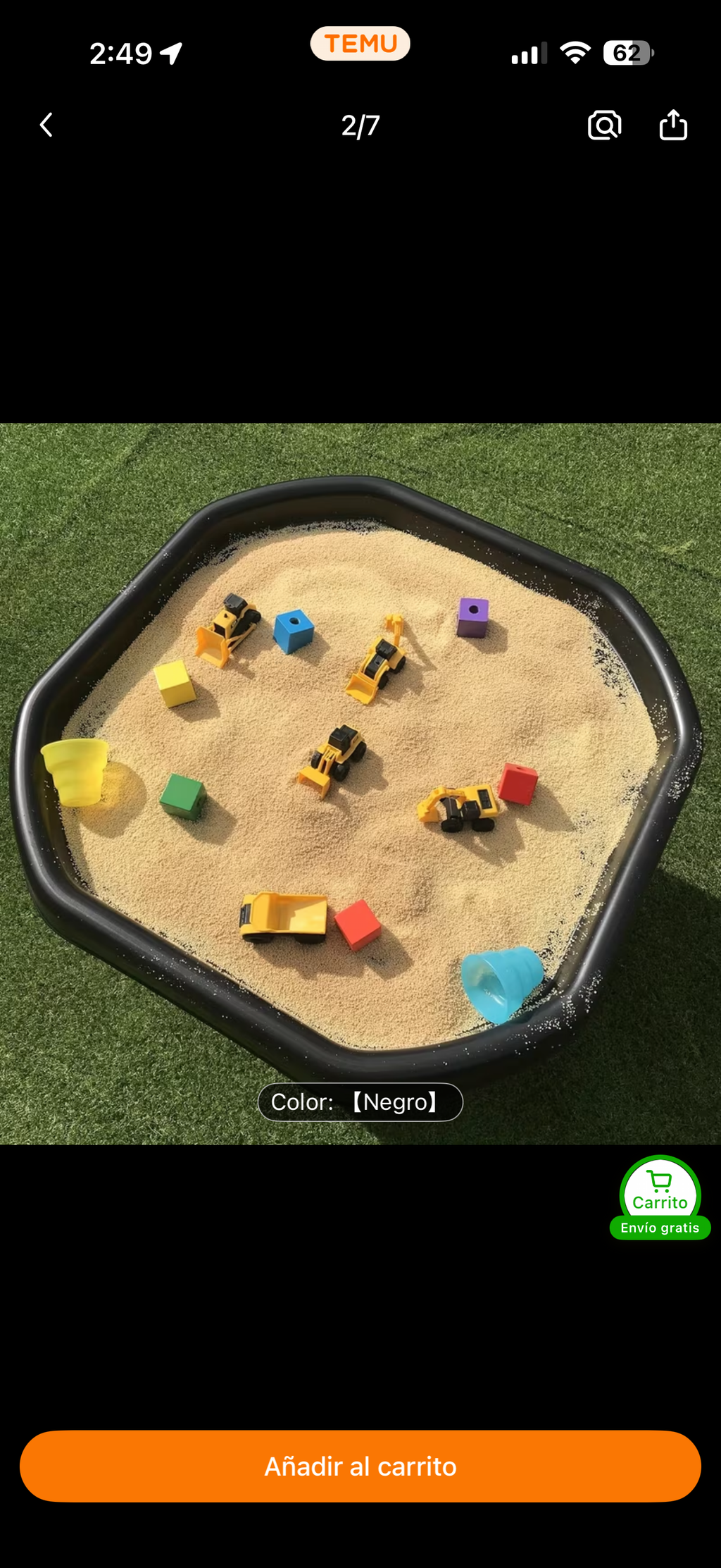 Bandeja Sensorial “Tuff Tray” 70x70