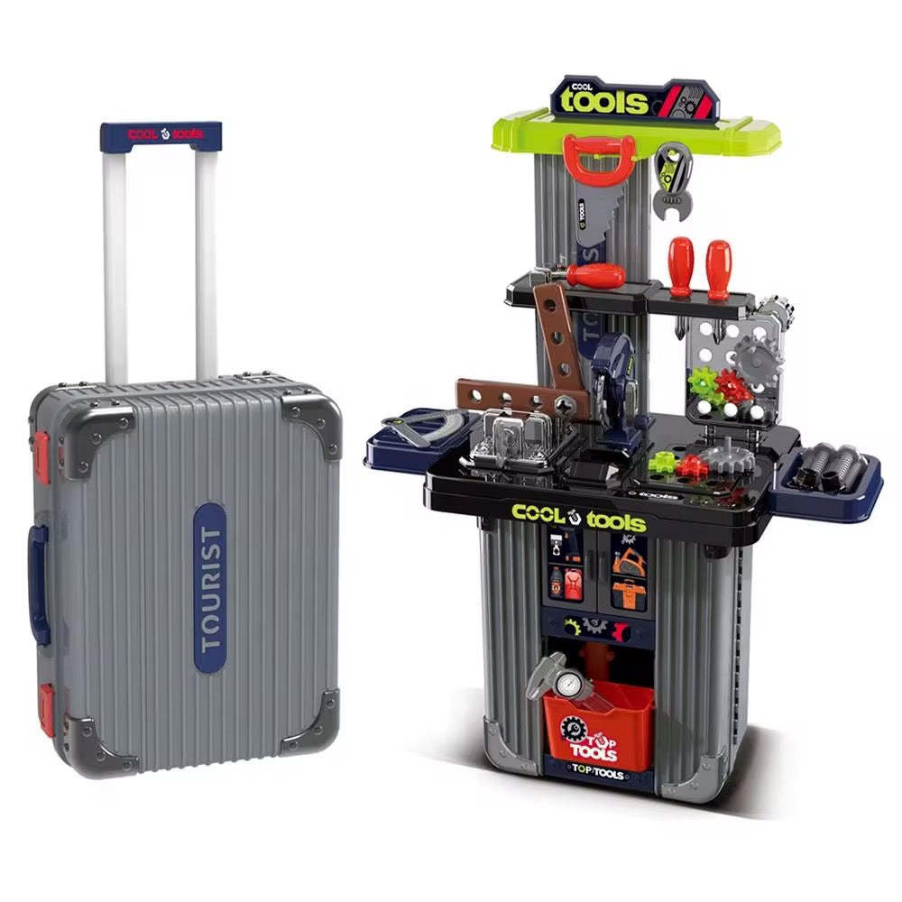 🧰 Taller de Herramientas Infantil 3 en 1 – Maletín Portátil Cool Tools 👷‍♂️✨