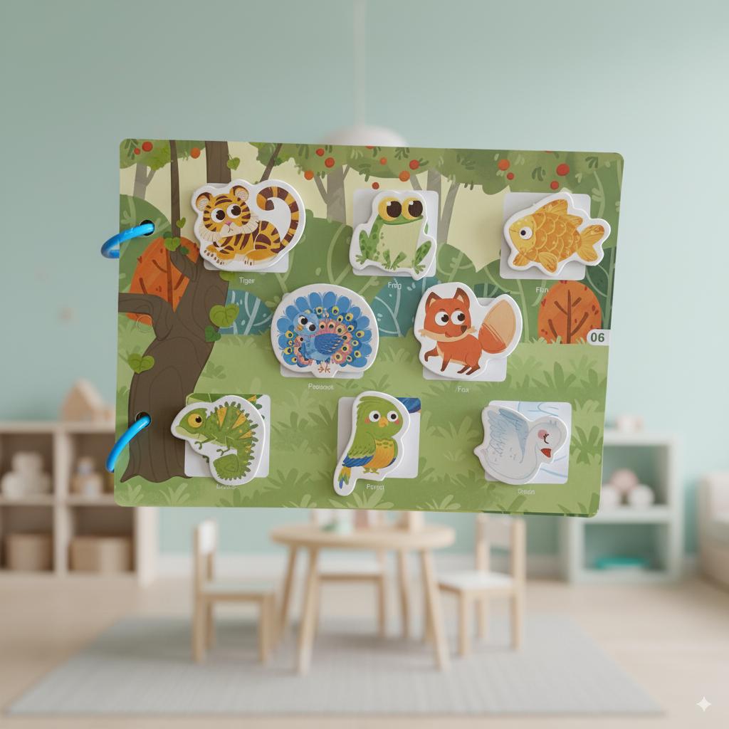 Animal Busy Book - Libro Interactivo