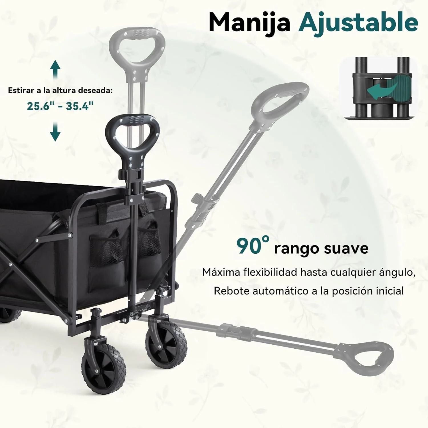 Carrito Plegable con Ruedas Multiuso