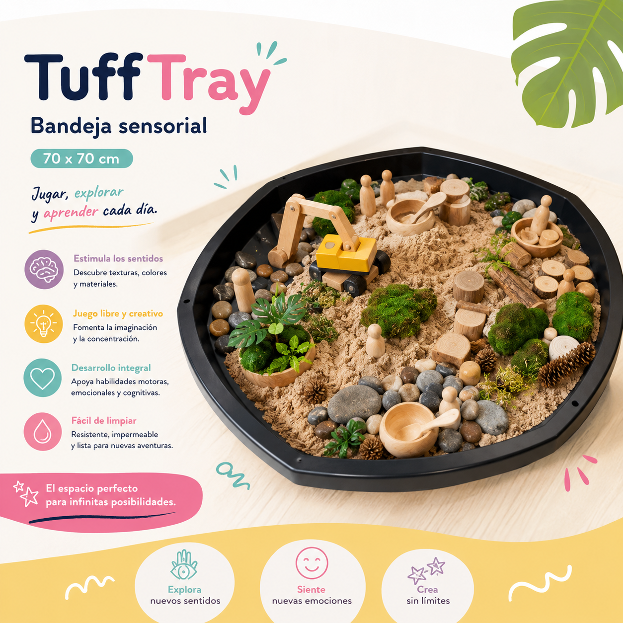 Bandeja Sensorial “Tuff Tray” 70x70