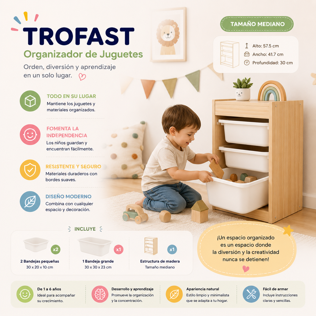 Trofast - Almacenaje Modular Infantil Mediano