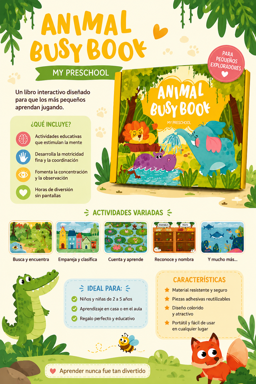 Enlighten Busy Book - Libro Interactivo
