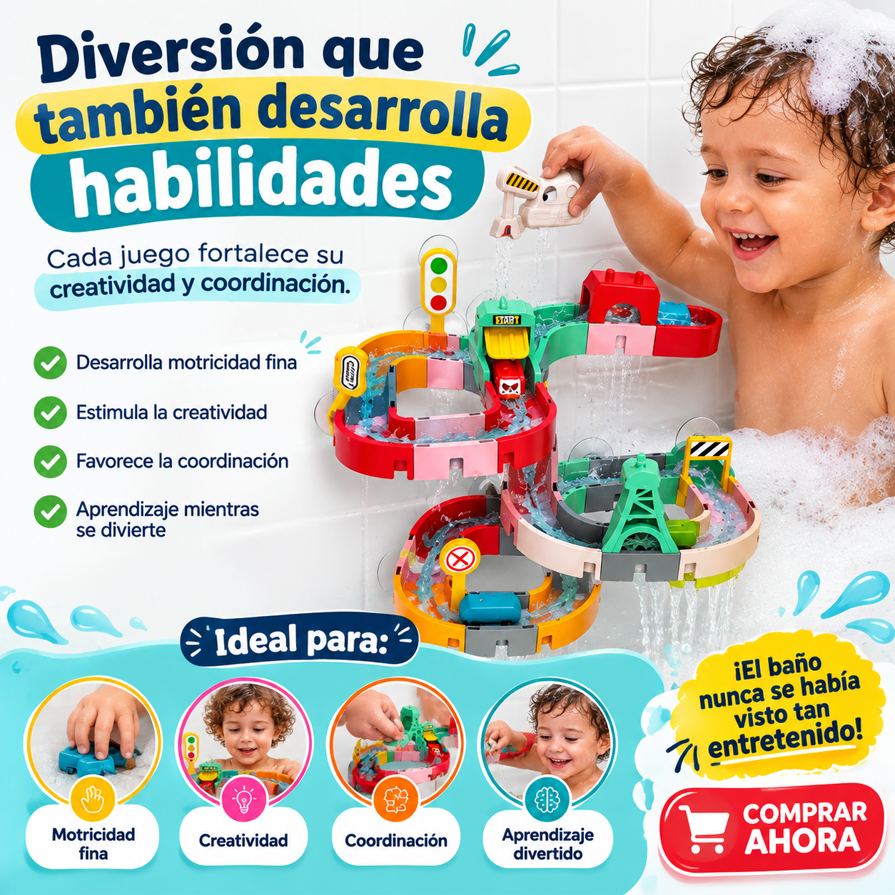 Juguete deslizante (Tobogán de Succión)