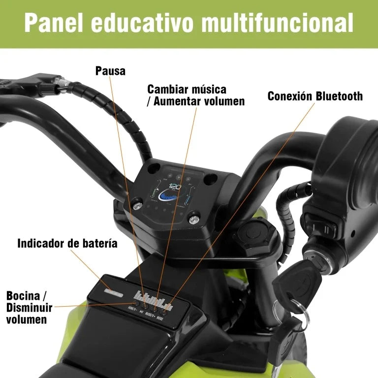 🏍️ Moto Eléctrica Infantil 24V