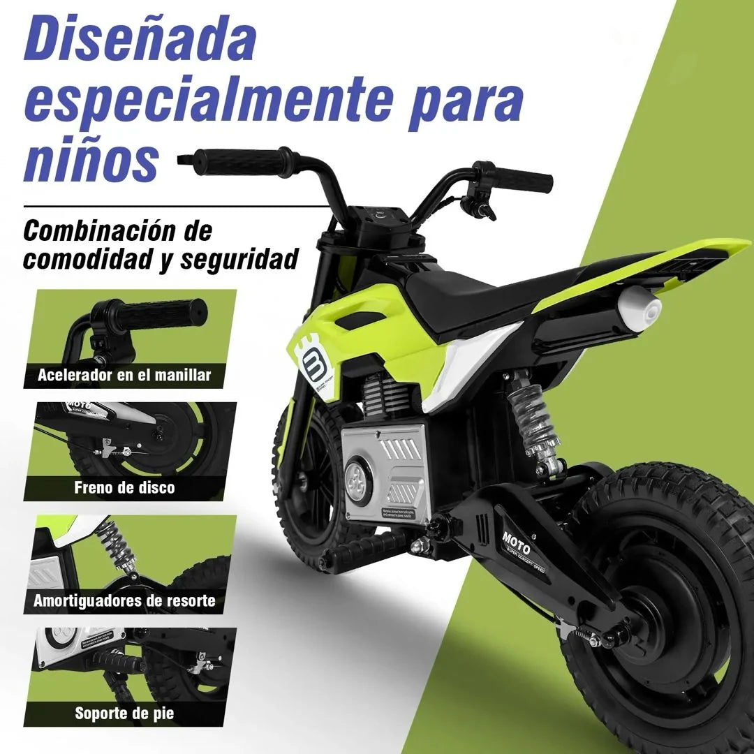 🏍️ Moto Eléctrica Infantil 24V