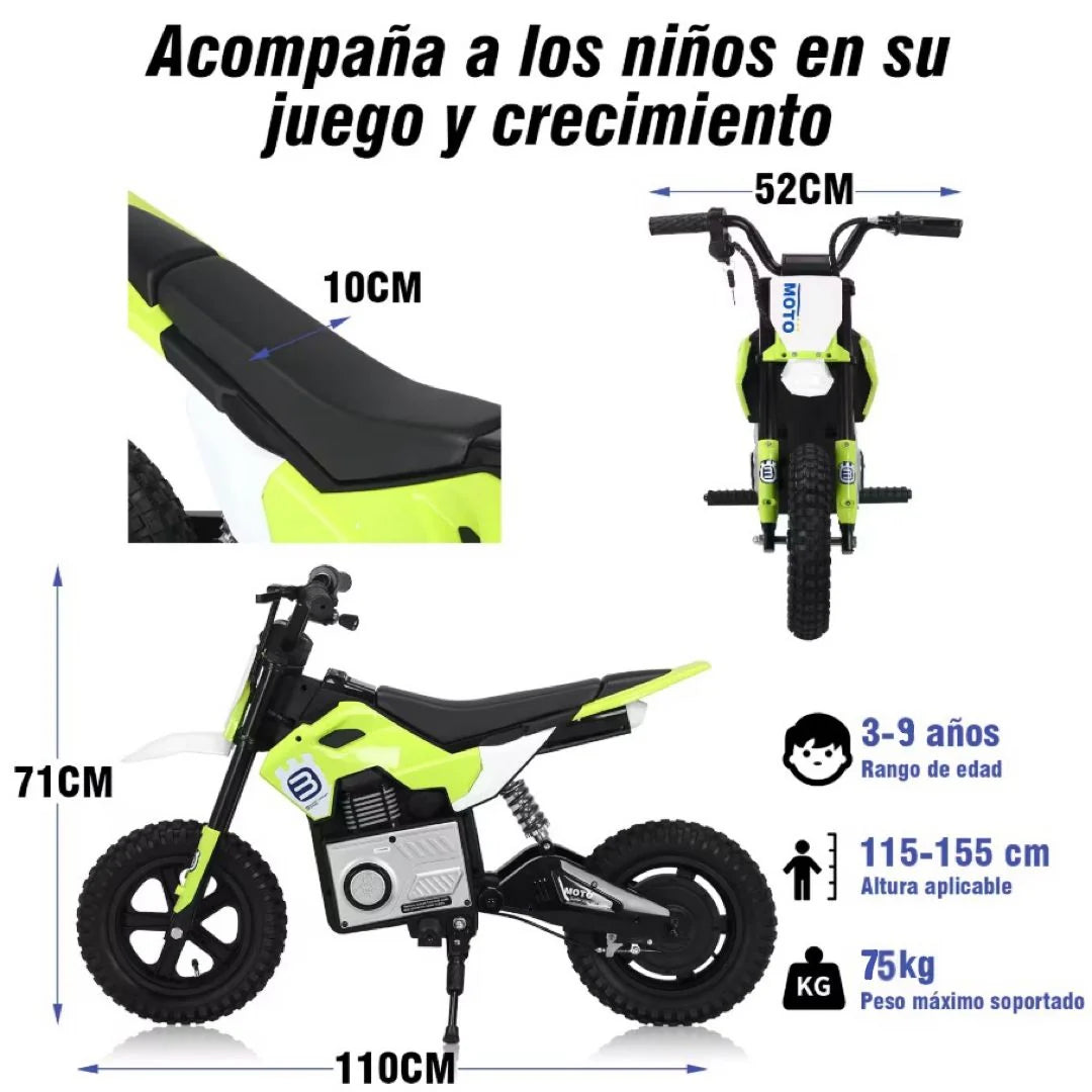 🏍️ Moto Eléctrica Infantil 24V