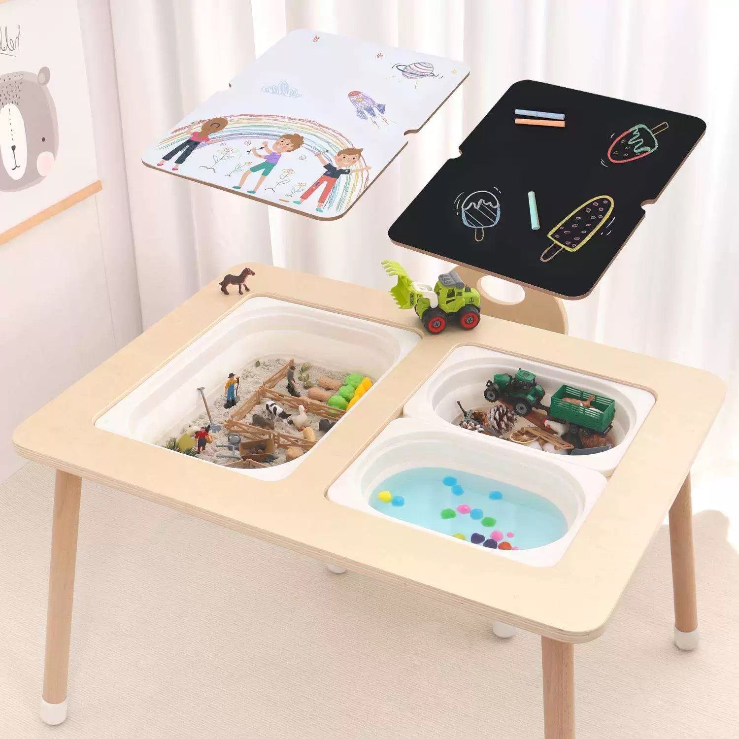 Mesa Sensorial Infantil 7 en 1