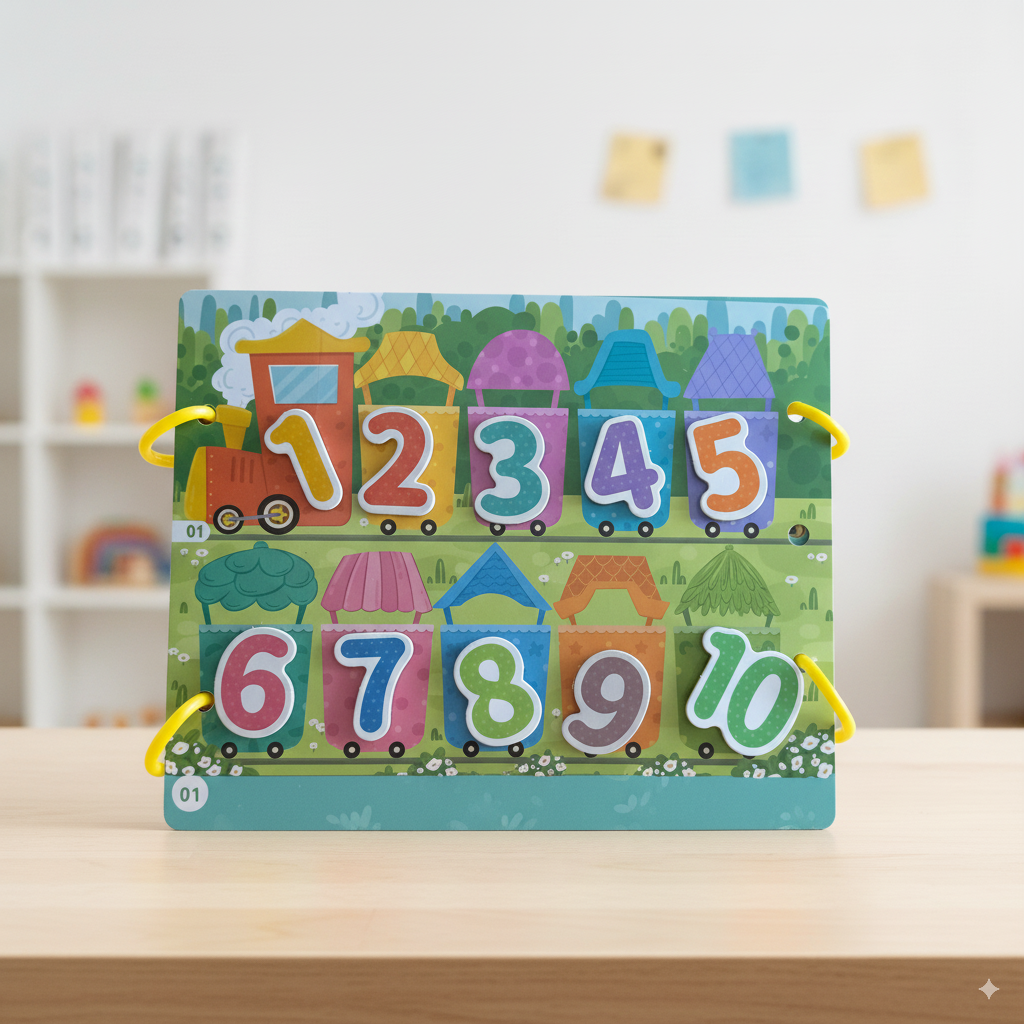 Numeral Busy Book - Libro Interactivo