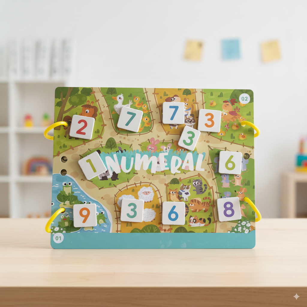 Numeral Busy Book - Libro Interactivo