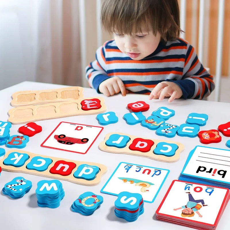 🔤✨ Set de Lectoescritura Montessori – Formación de Palabras