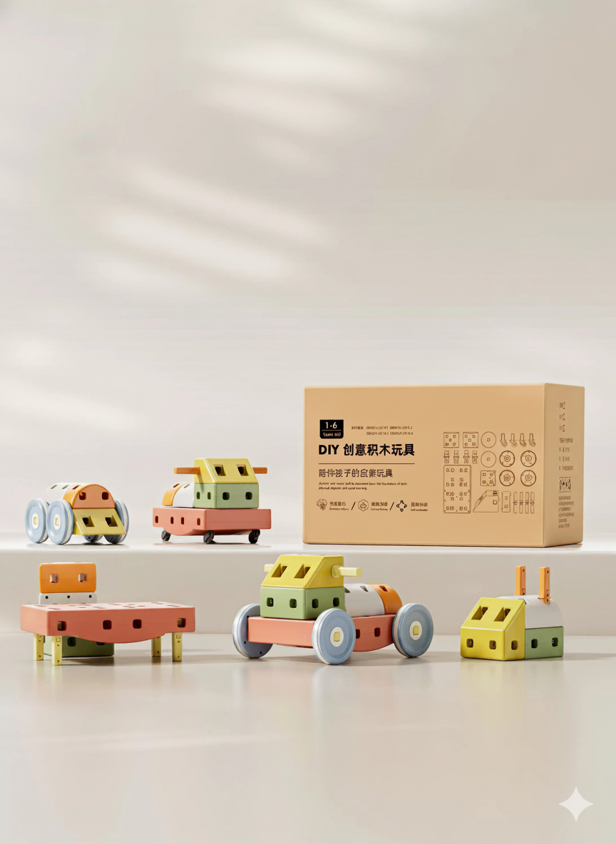 🚗🛠️ Set de Construcción STEM (36 Piezas)